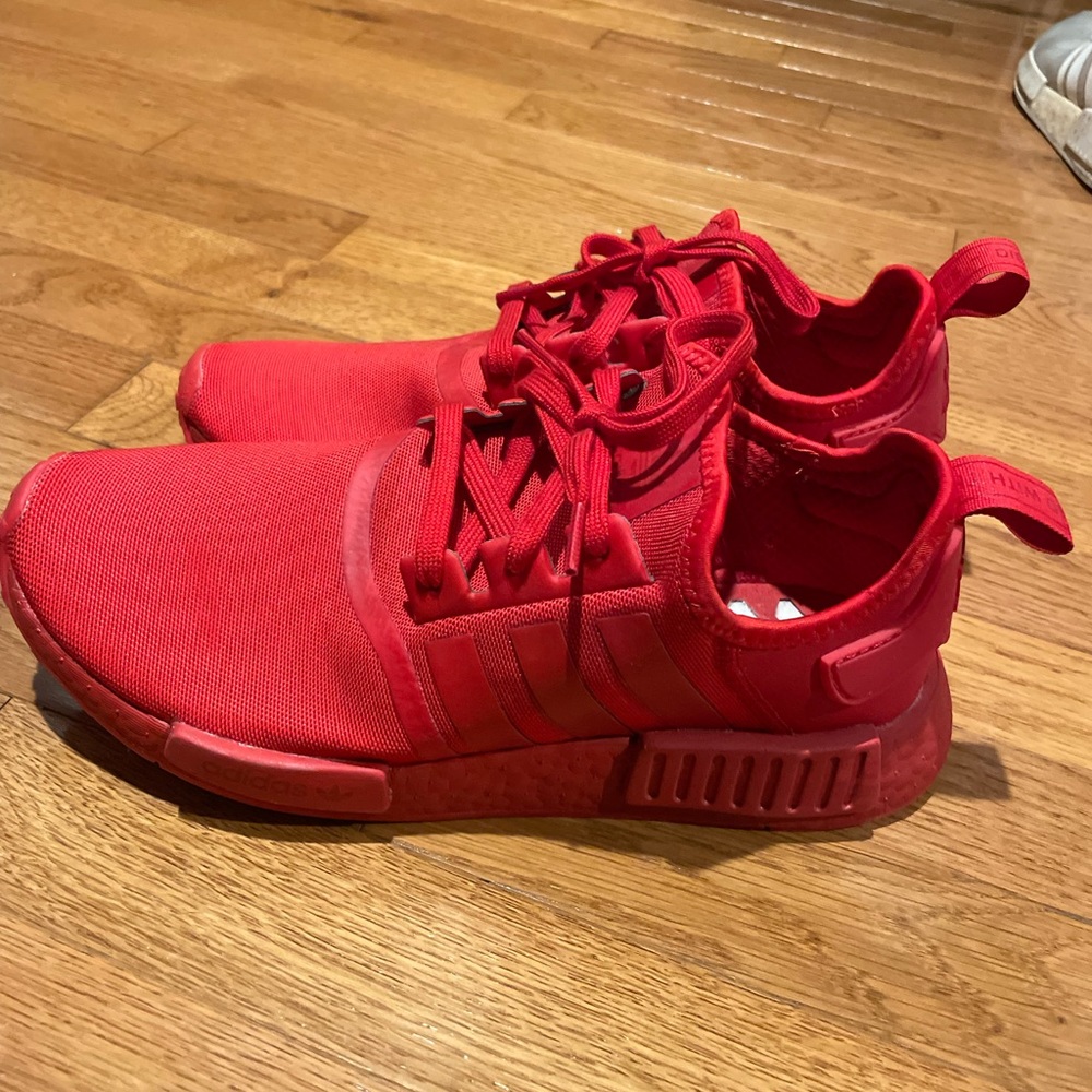 Adidas Ultra Boost red sneakers